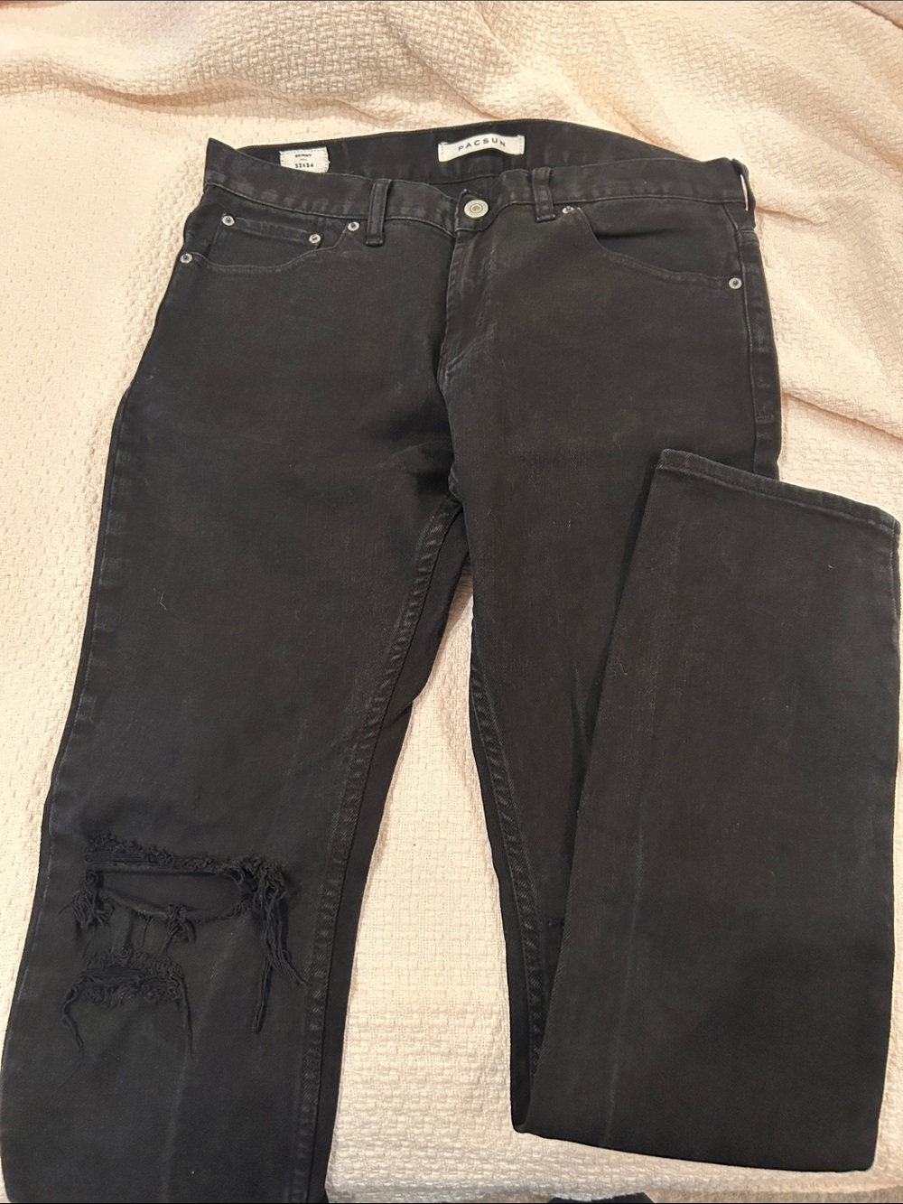 PacSun Black Ripped Skinny Jeans